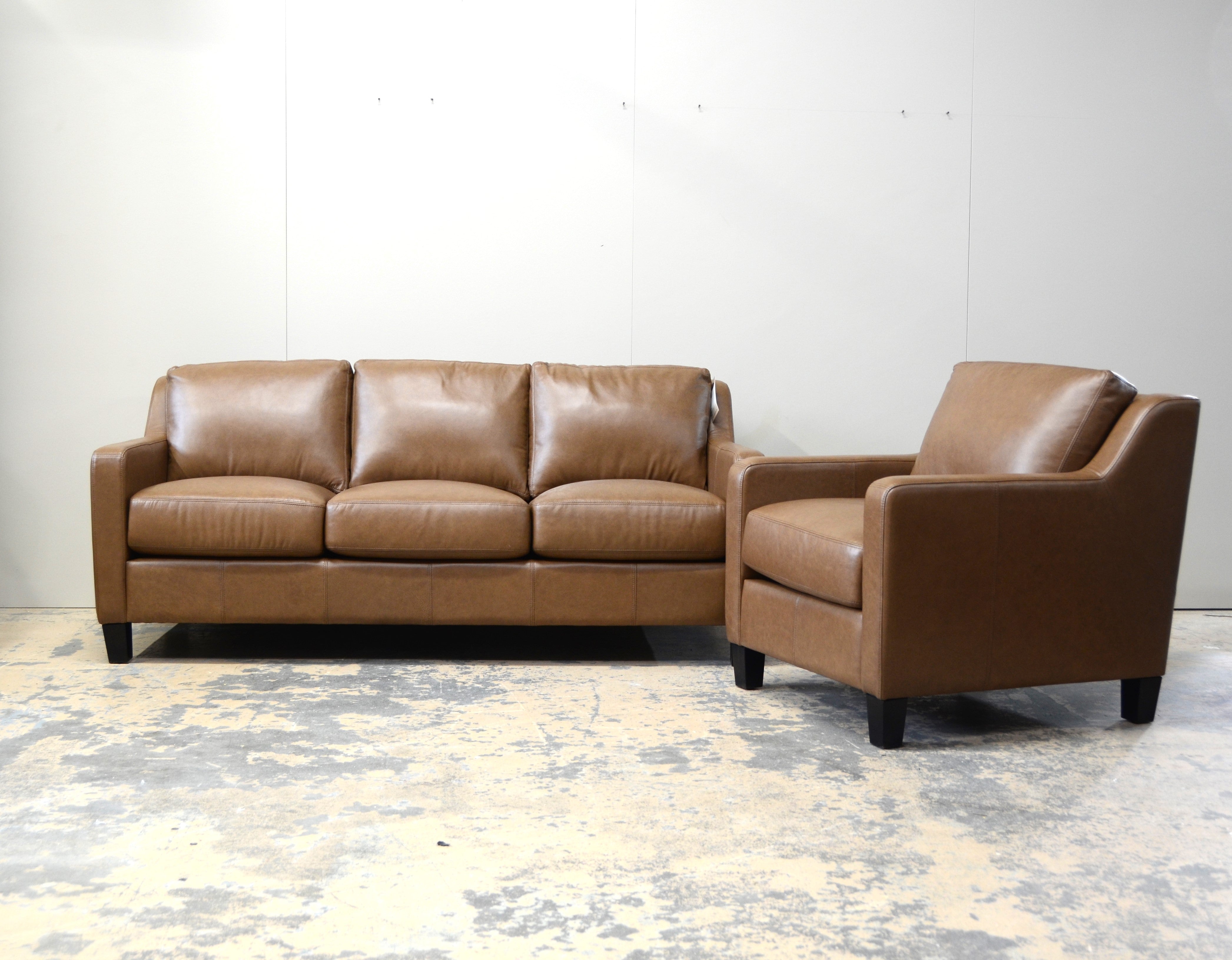 Costco west deals park leather sofa