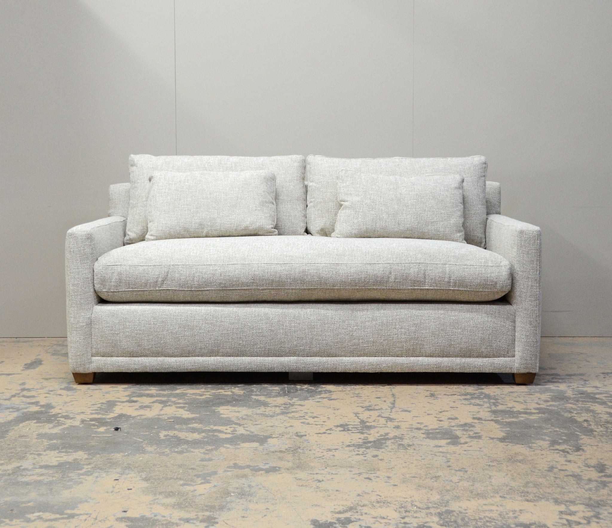 Bench cushion sofa best sale